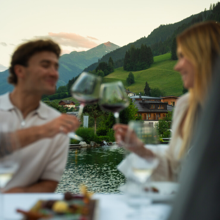 exklusives Dinner am See