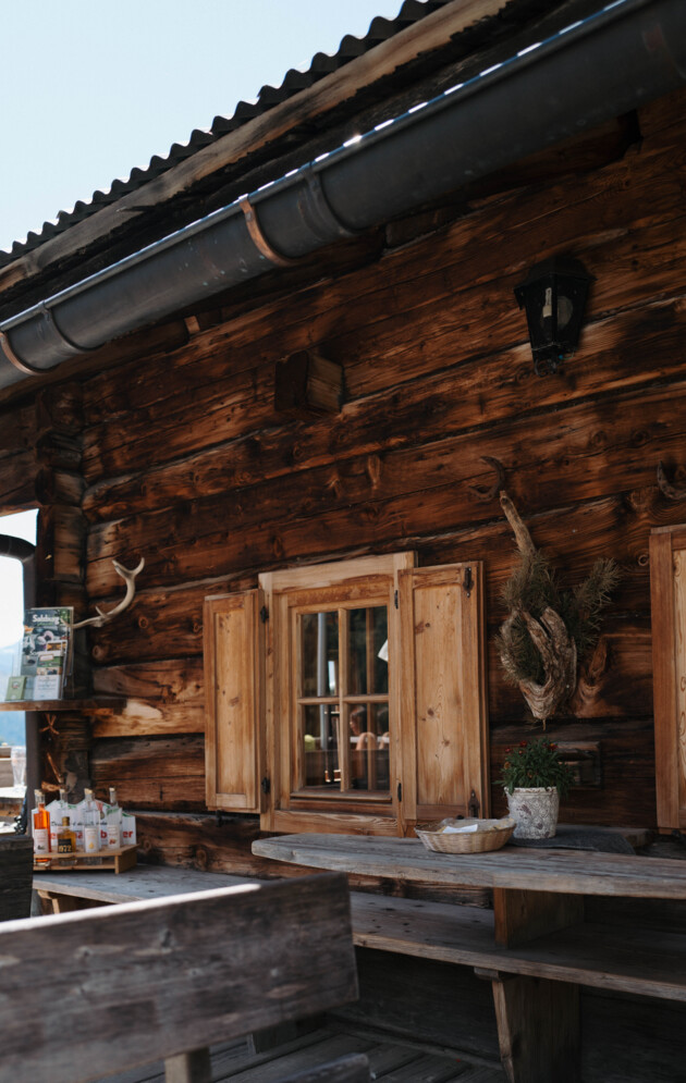 Traditional hut in the alps