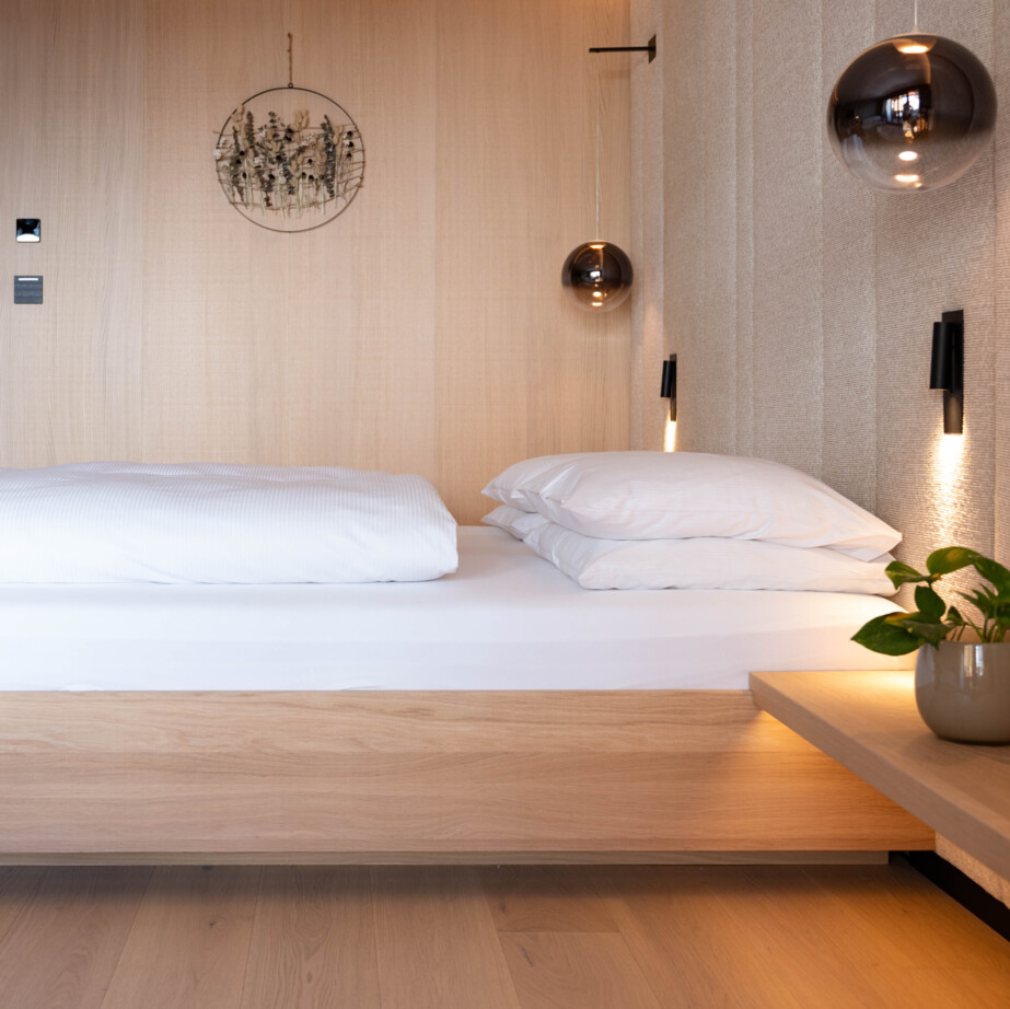 Double Room Bauchgefühl with balcony at the Hotel Nesslerhof in Großarl.