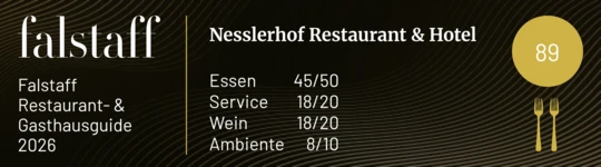 Nesslerhof Restaurant & Hotel Bewertung auf Falstaff