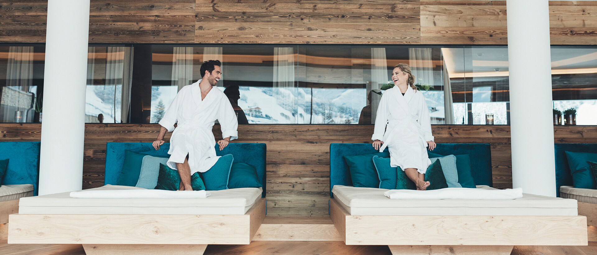 Große Saunalandschaft im Wellnesshotel Nesslerhof in Großarl