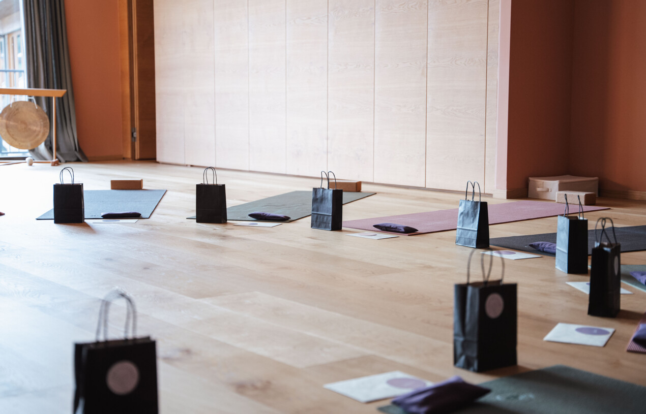 Yoga Retreat with Goodie Bags and Mats prepared
